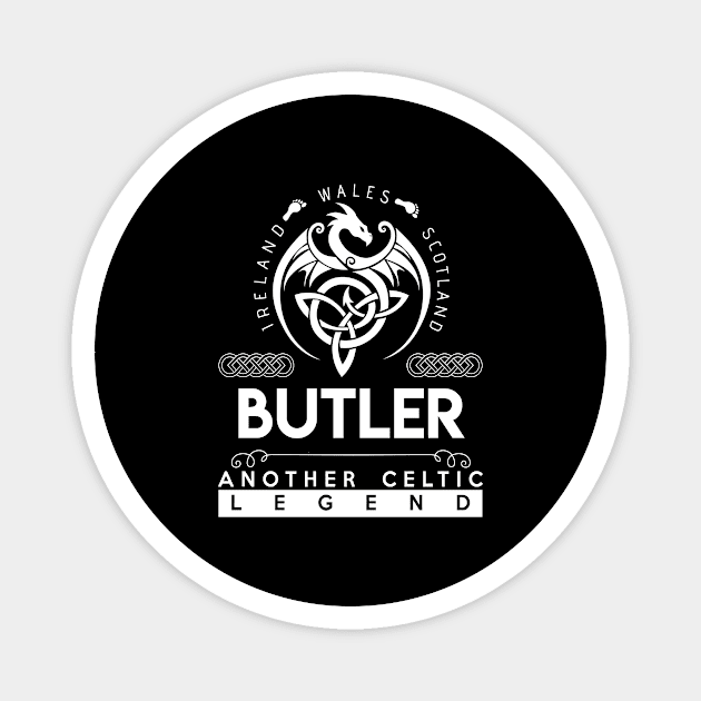 Butler Name T Shirt - Another Celtic Legend Butler Dragon Gift Item Magnet by harpermargy8920